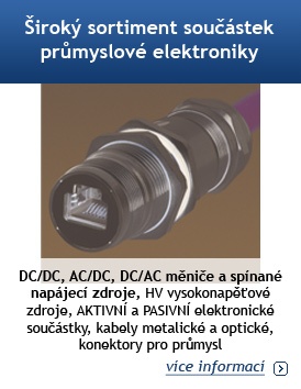 Široký sortiment součástek průmyslové elektroniky